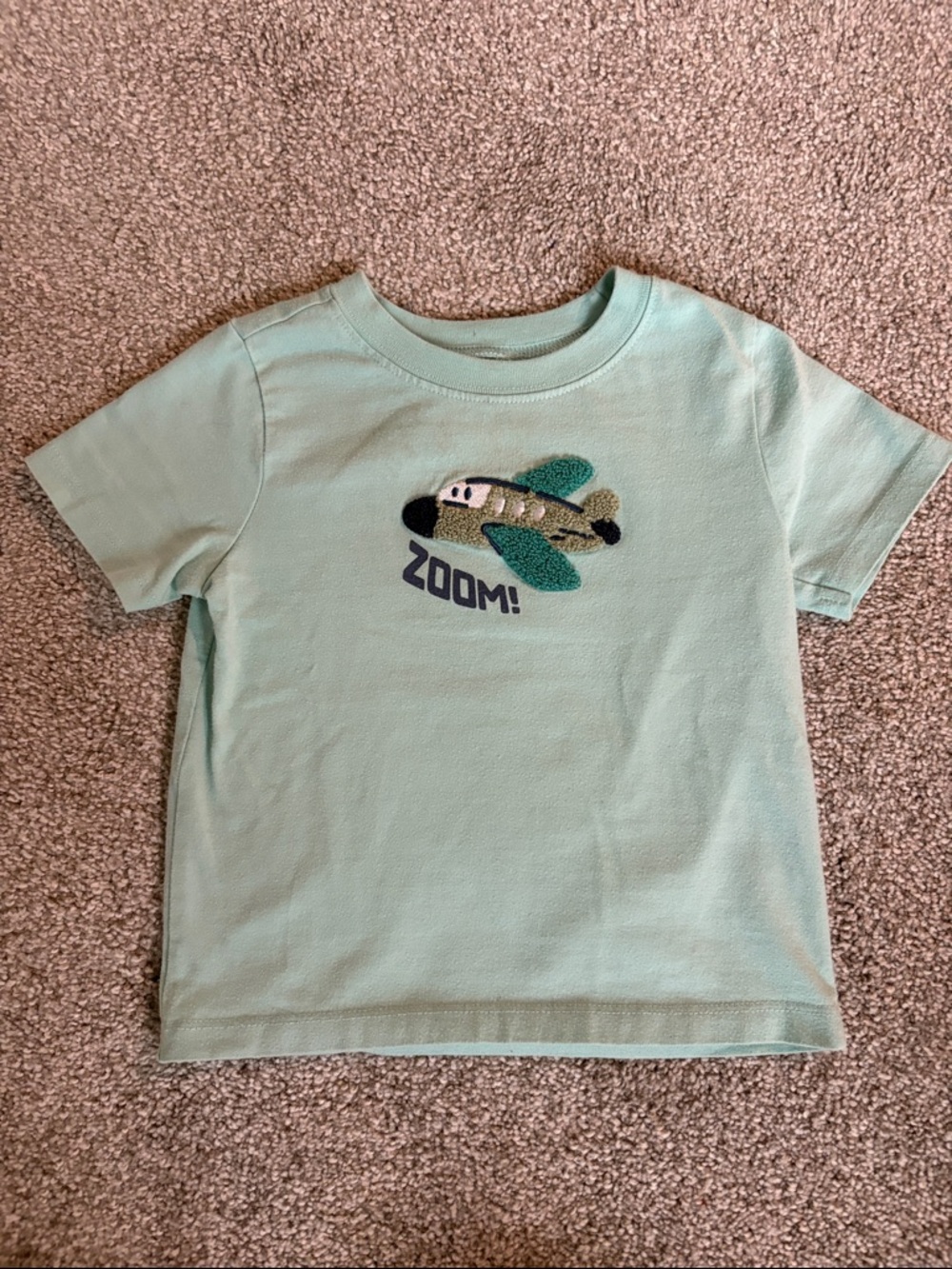 Toddler Airplane Graphic T-Shirt - "Zoom!"